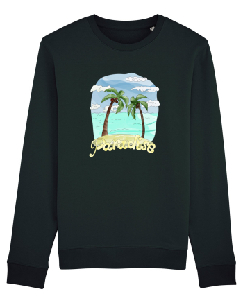 Summer Breeze - Watercolor Paradise Palmtrees (Palmieri) Black
