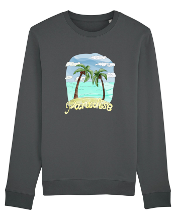 Summer Breeze - Watercolor Paradise Palmtrees (Palmieri) Anthracite