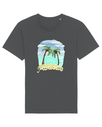 Summer Breeze - Watercolor Paradise Palmtrees (Palmieri) Anthracite