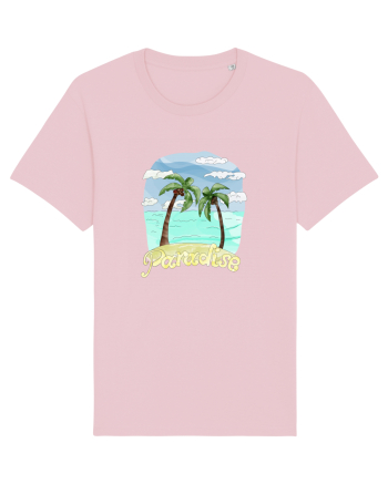 Summer Breeze - Watercolor Paradise Palmtrees (Palmieri) Cotton Pink