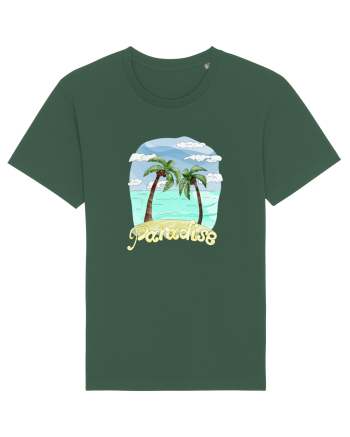 Summer Breeze - Watercolor Paradise Palmtrees (Palmieri) Bottle Green