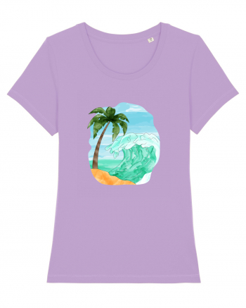 Summer Breeze - Watercolor  Wave (Val) Lavender Dawn