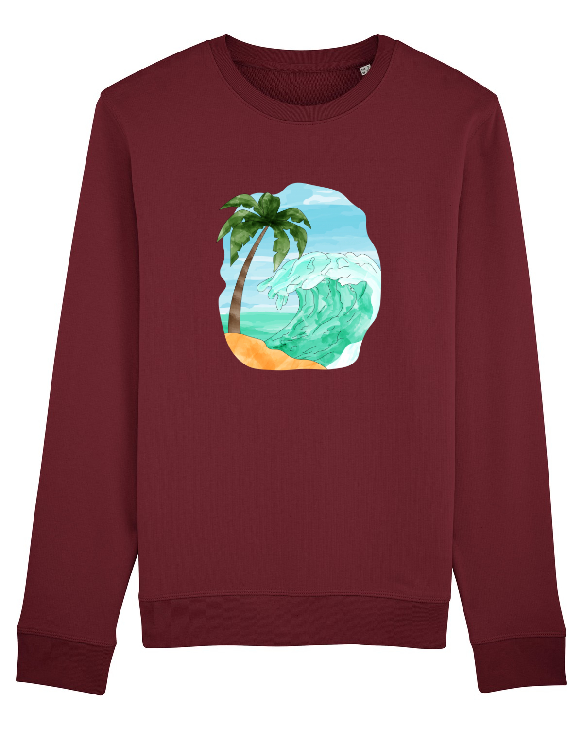 Bluză mânecă lungă Unisex Rise Burgundy
