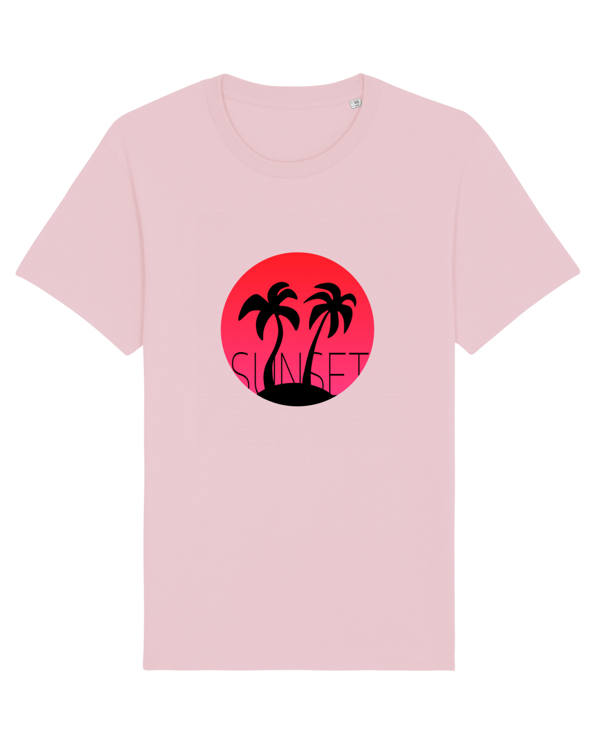 Tricou mânecă scurtă Unisex Rocker Cotton Pink
