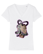 Robot Tricou mânecă scurtă guler V Damă Evoker