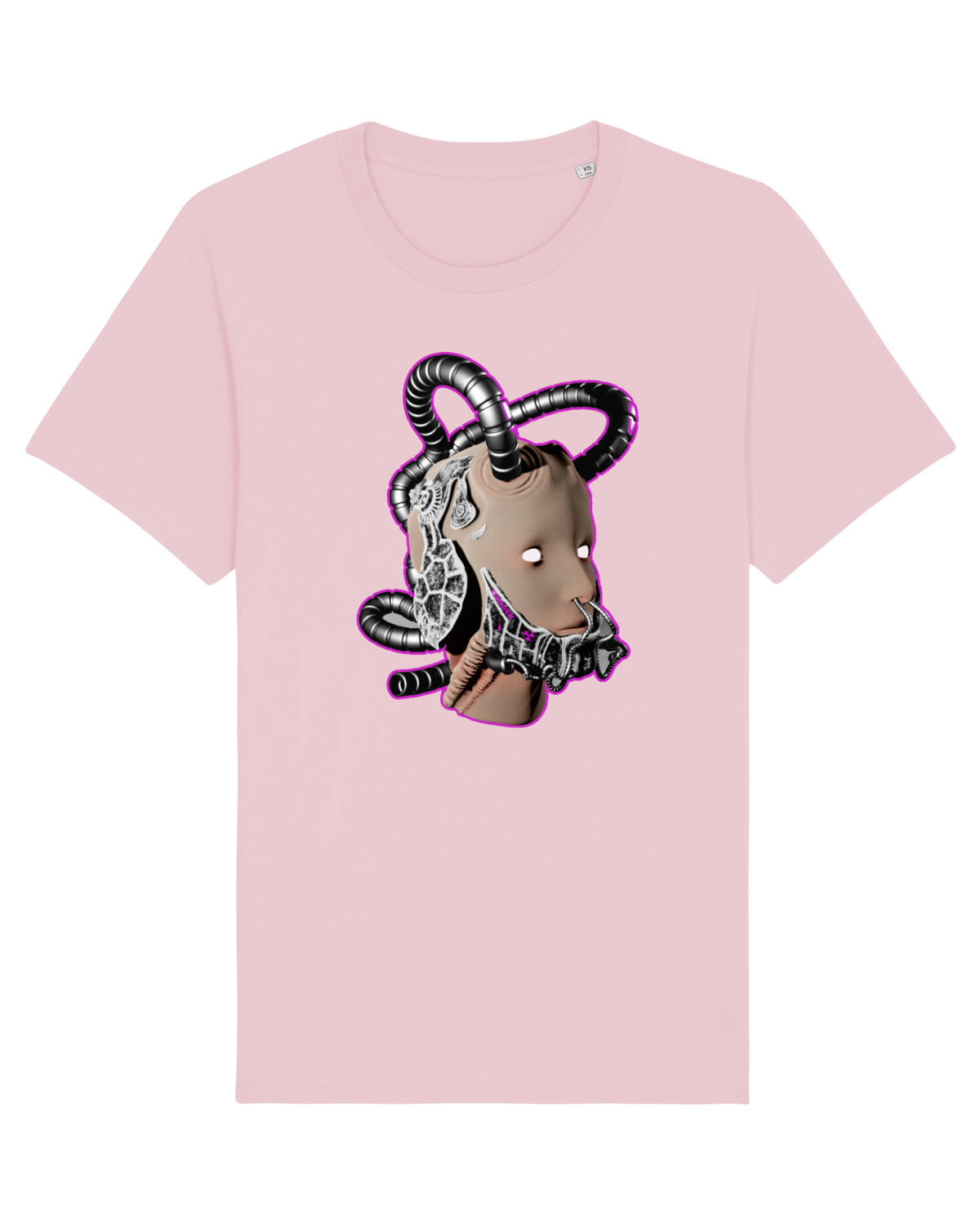 Tricou mânecă scurtă Unisex Rocker Cotton Pink