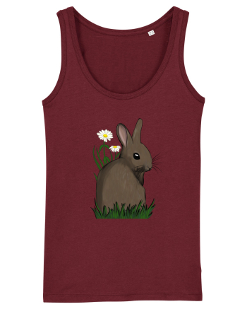 Iepuraș printre flori  Burgundy