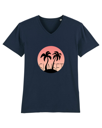 Summer Breeze - Gradient Pink Sunset (Apus Roz) French Navy