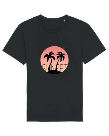 Summer Breeze - Gradient Pink Sunset (Apus Roz) Black