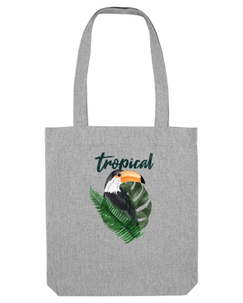 Summer Breeze - Watercolor Toucan (Tucan) Heather Grey