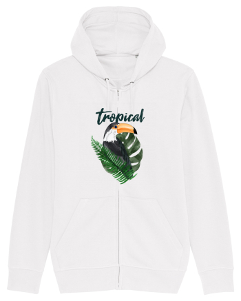 Summer Breeze - Watercolor Toucan (Tucan) White
