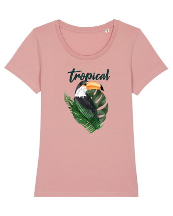 Summer Breeze - Watercolor Toucan (Tucan) Canyon Pink