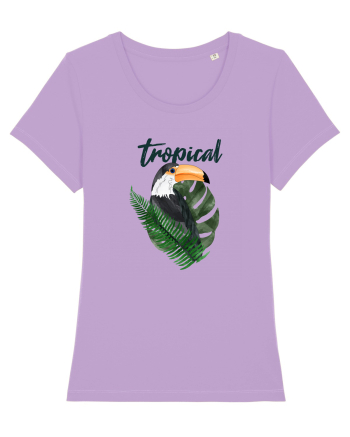 Summer Breeze - Watercolor Toucan (Tucan) Lavender Dawn