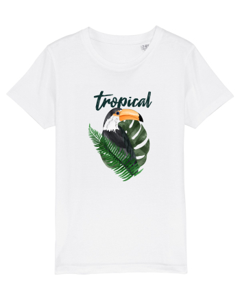 Summer Breeze - Watercolor Toucan (Tucan) White
