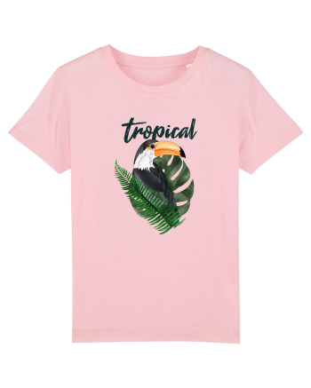 Summer Breeze - Watercolor Toucan (Tucan) Cotton Pink