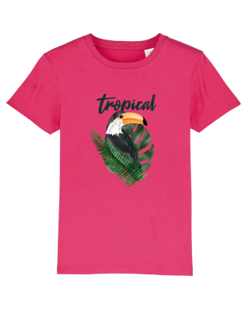 Summer Breeze - Watercolor Toucan (Tucan) Raspberry