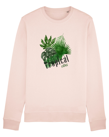 Summer Breeze - Watercolor Tropical Leaves (Frunze Tropicale) Candy Pink