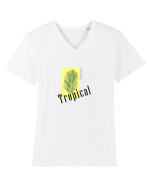 Summer Breeze - Tropical (areca palm) Tricou mânecă scurtă guler V Bărbat Presenter