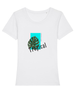 Summer Breeze - Tropical (summer mood) Tricou mânecă scurtă guler larg fitted Damă Expresser