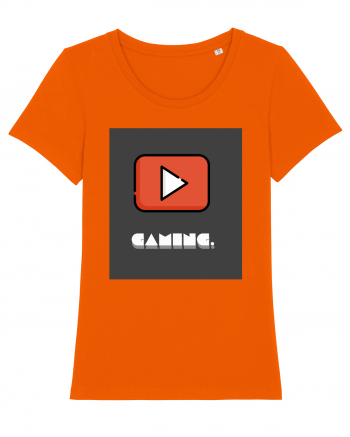 Gaming Fan Design Bright Orange