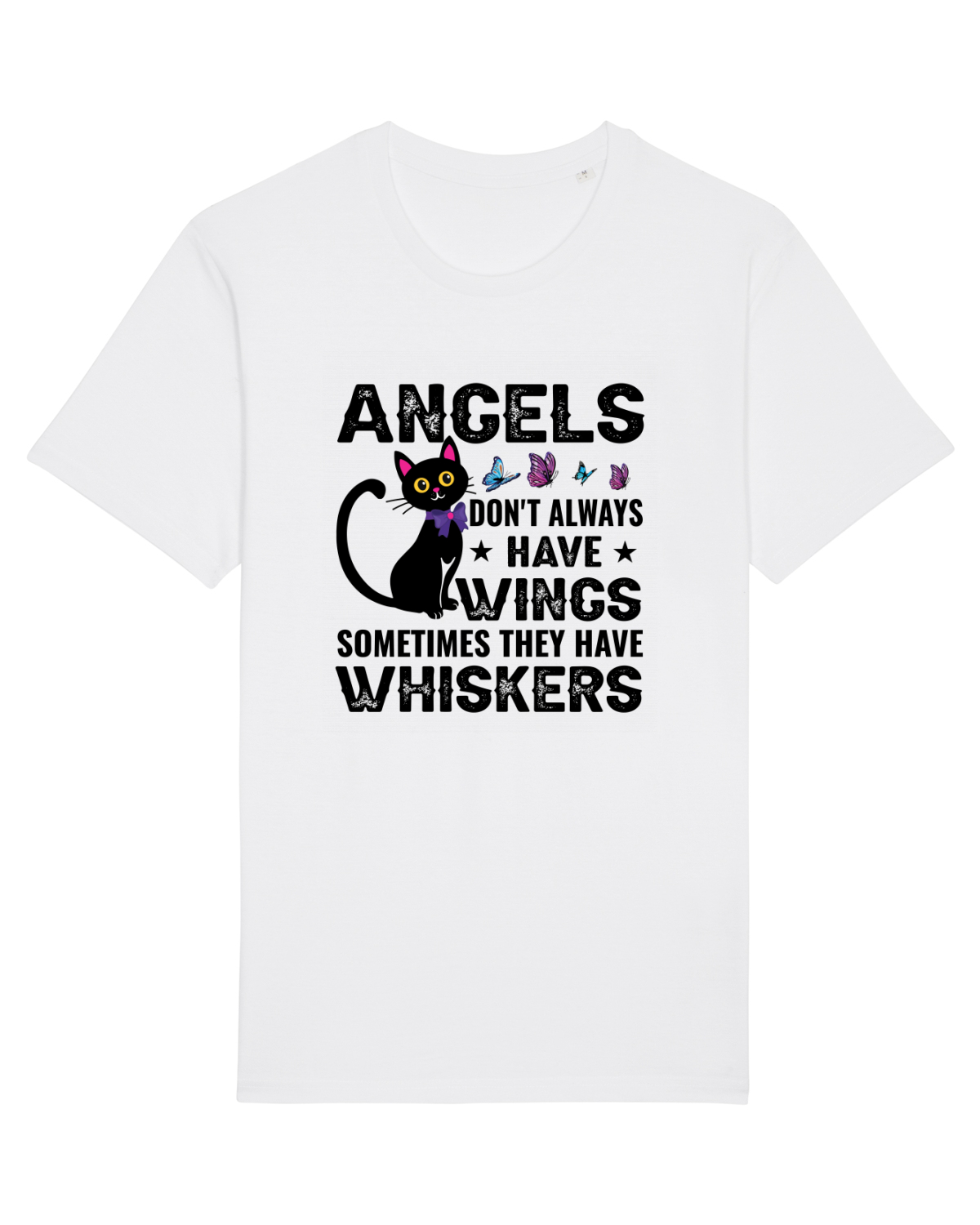 Tricou mânecă scurtă Unisex Rocker White