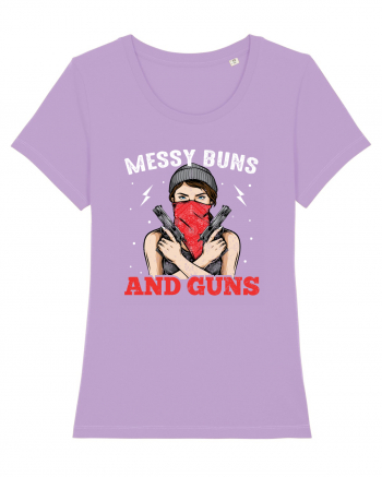 Messy Buns And Guns Lavender Dawn