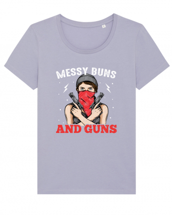Messy Buns And Guns Lavender