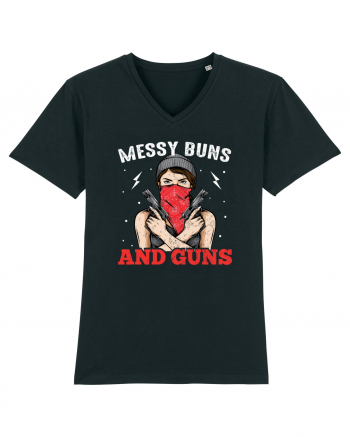 Messy Buns And Guns Black