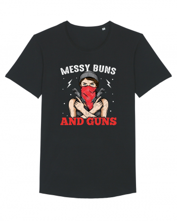 Messy Buns And Guns Black