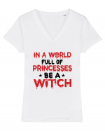 Princesses Or Witch Black Tricou mânecă scurtă guler V Damă Evoker