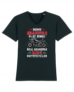 Some Grandpas Ride Motorcycles Tricou mânecă scurtă guler V Bărbat Presenter