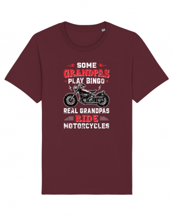 Some Grandpas Ride Motorcycles Burgundy