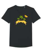 Island - Sun lemon Tricou mânecă scurtă guler larg Bărbat Skater