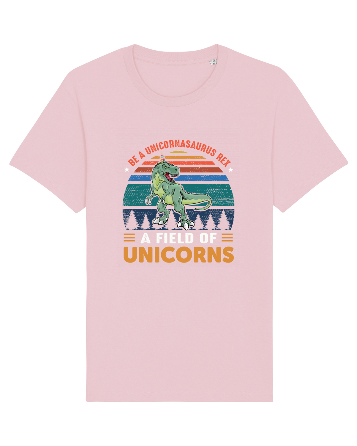 Tricou mânecă scurtă Unisex Rocker Cotton Pink