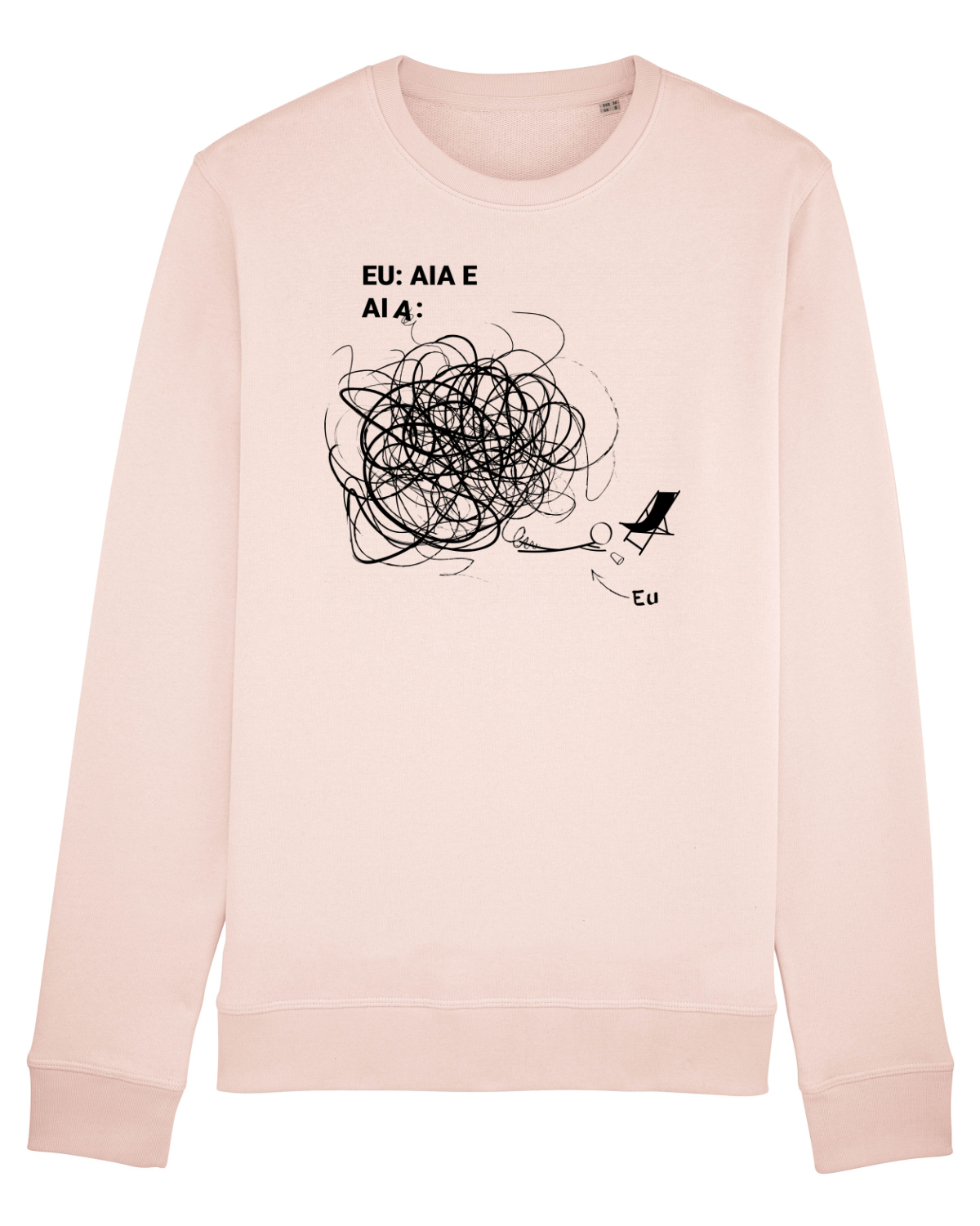 Bluză mânecă lungă Unisex Rise Candy Pink