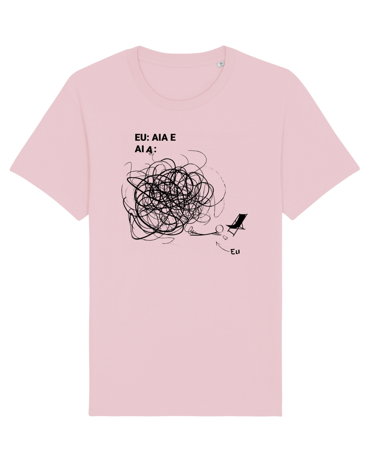Tricou mânecă scurtă Unisex Rocker Cotton Pink