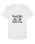 Beach Hair Don't Care Tricou mânecă scurtă guler larg Bărbat Skater