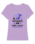 Be a Mermaid Tricou mânecă scurtă guler larg fitted Damă Expresser