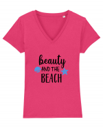 Beauty and the Beach Tricou mânecă scurtă guler V Damă Evoker