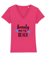 Beauty and the Beach Tricou mânecă scurtă guler V Damă Evoker