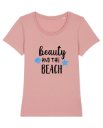 Beauty and the Beach Tricou mânecă scurtă guler larg fitted Damă Expresser