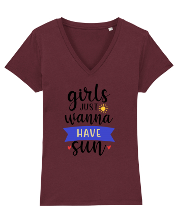 Girls Just Wanna Have Sun Burgundy