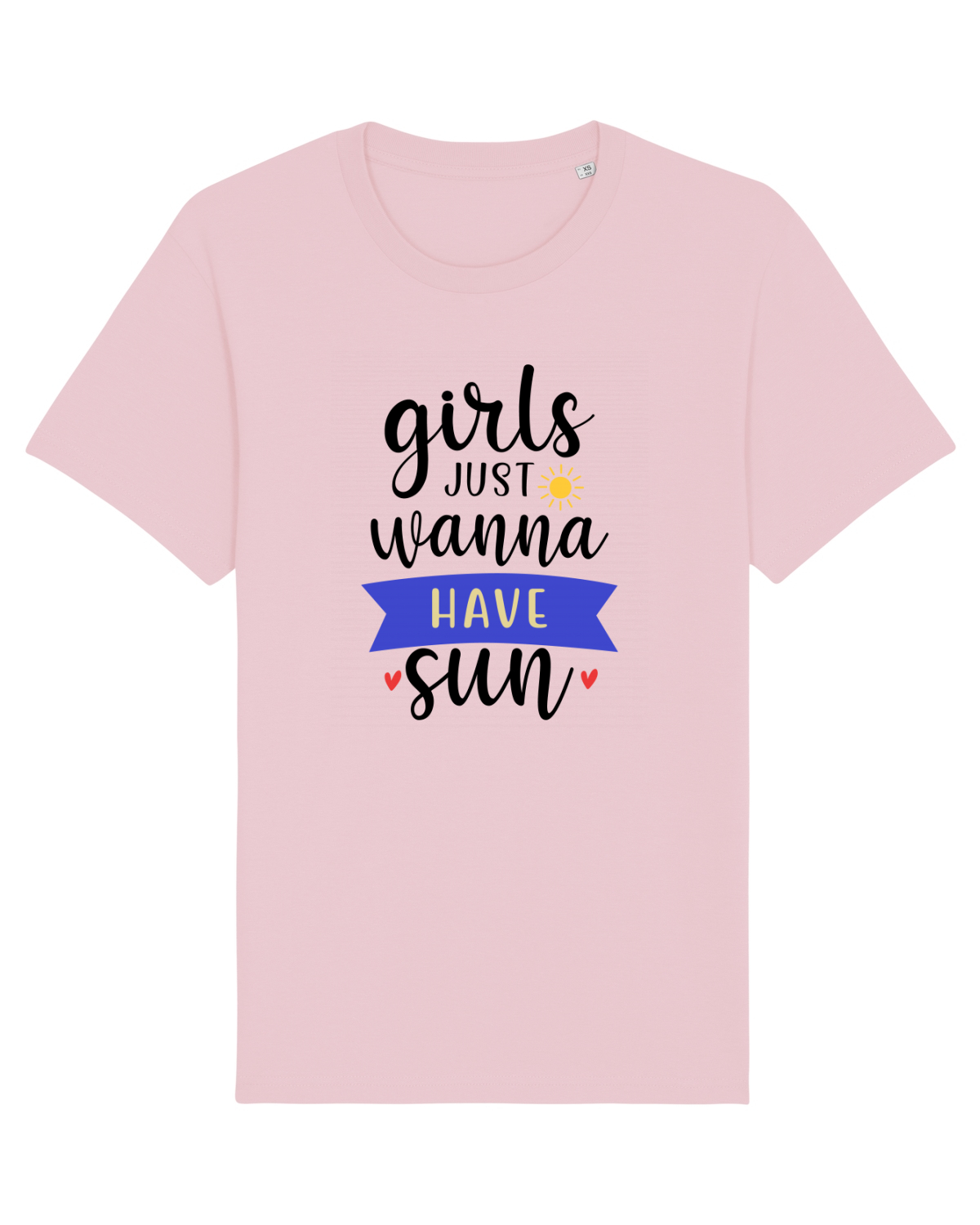 Tricou mânecă scurtă Unisex Rocker Cotton Pink