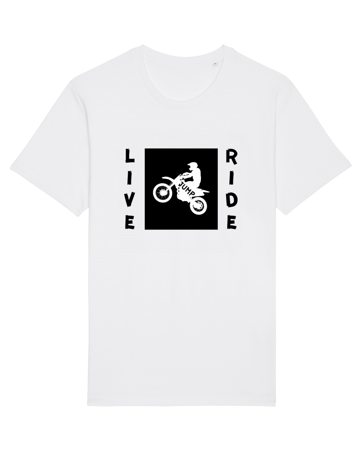 Tricou mânecă scurtă Unisex Rocker White