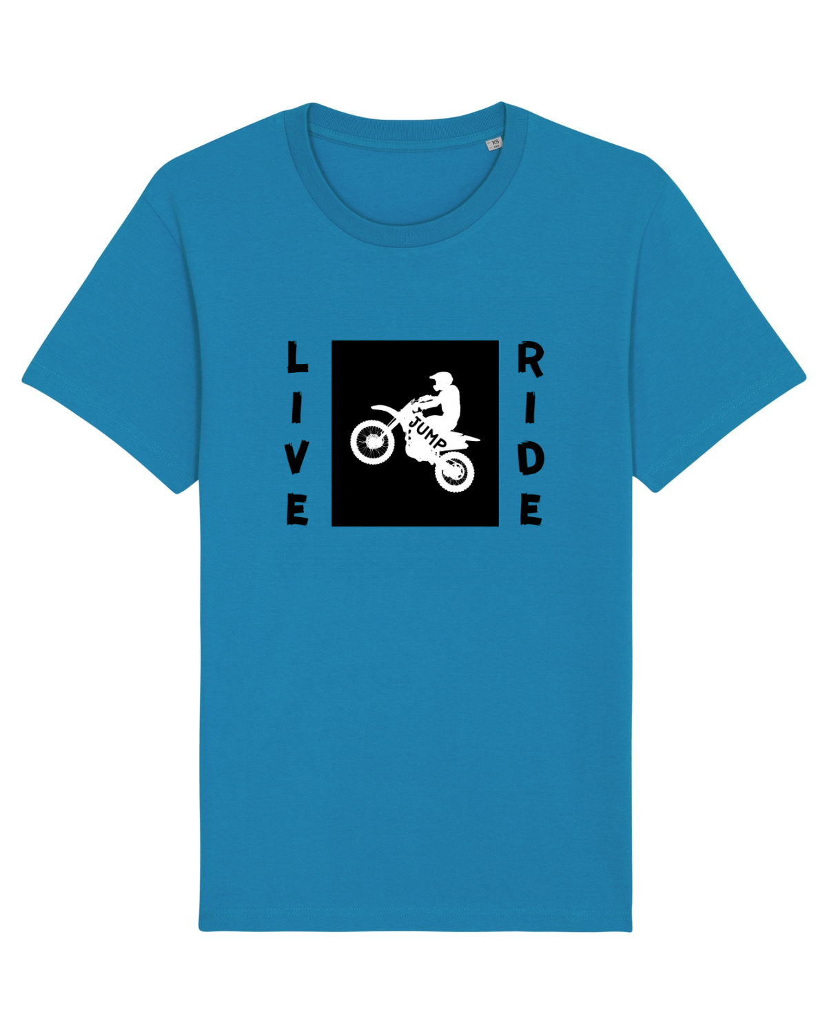 Tricou mânecă scurtă Unisex Rocker Azur