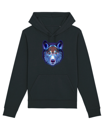 Skull Neon Wolf  Black