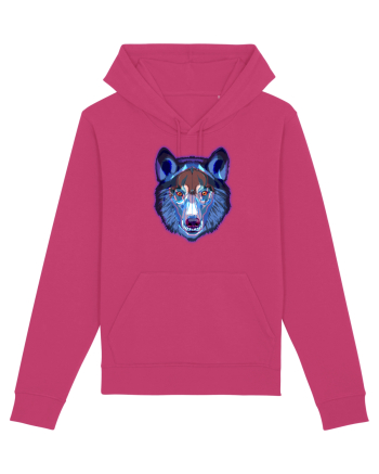Skull Neon Wolf  Raspberry