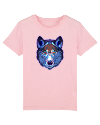 Skull Neon Wolf  Cotton Pink