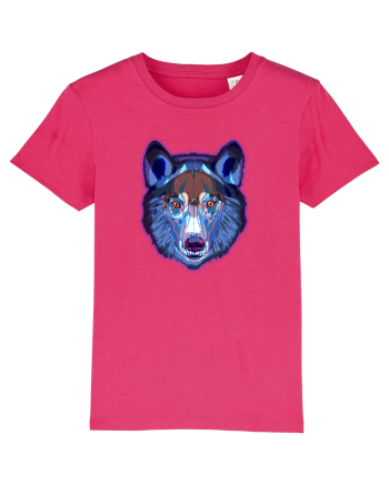Skull Neon Wolf  Raspberry