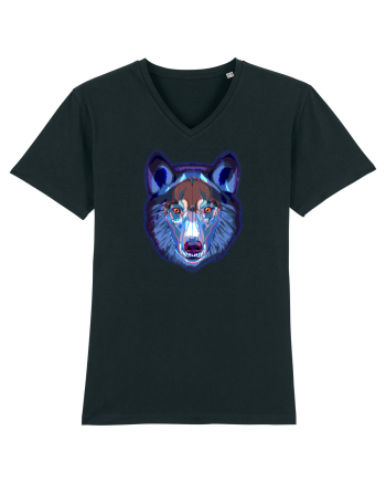 Skull Neon Wolf  Black